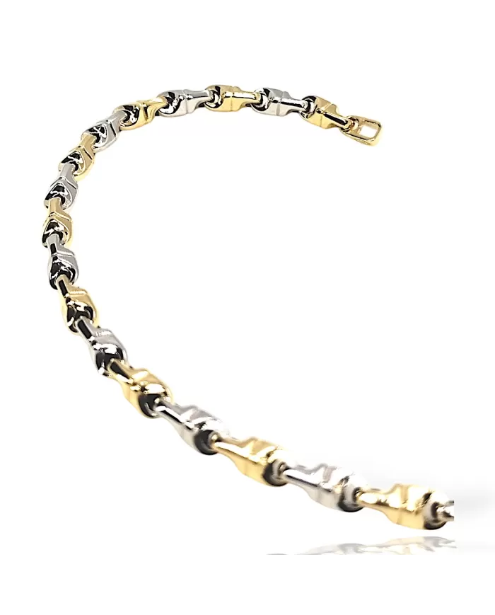 Bracciale in Oro Giallo e Bianco Spagnoletti 1945