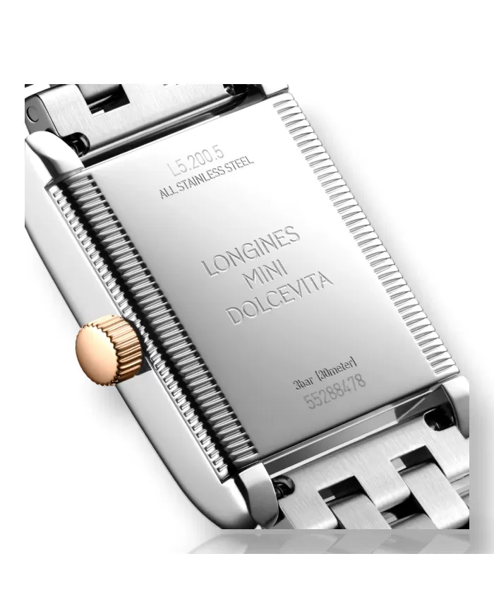MINI DOLCEVITA in acciaio e oro rosa Longines Ref L52005717