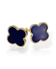 Orecchini in Oro Giallo e Lapis