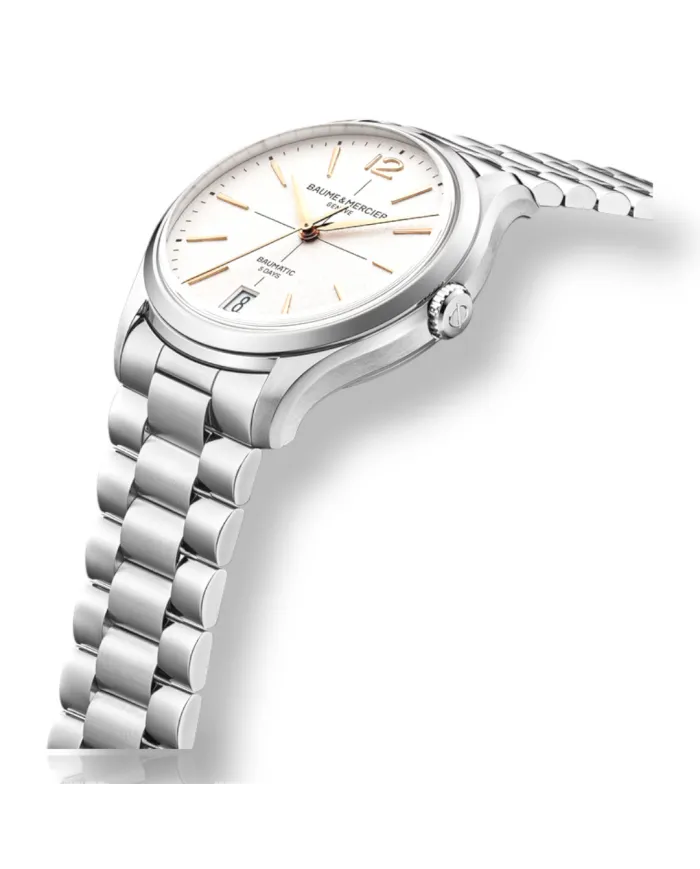 Clifton Baumatic acciaio 39mm Baume & Mercier Ref M0A10793