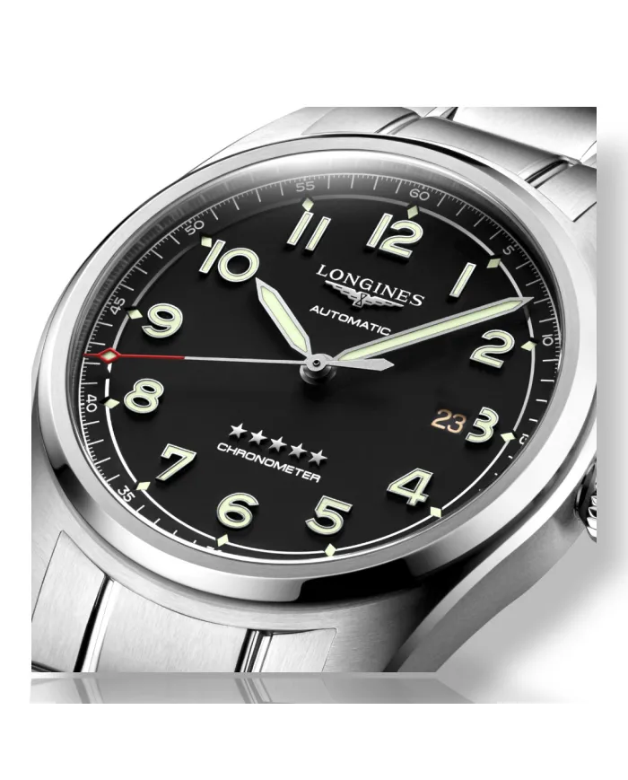 Spirit Automatico 42 mm Nero Longines Ref L38114536