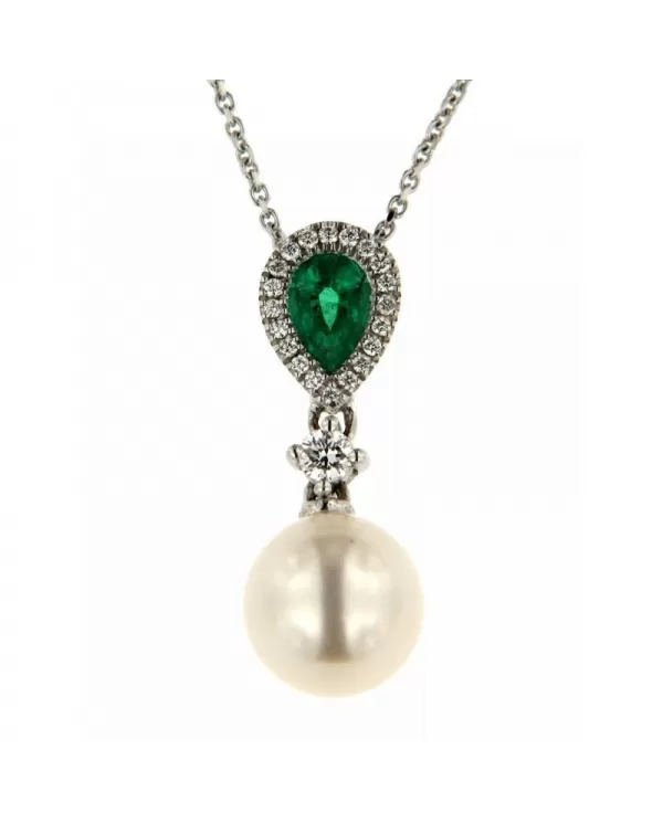 Girogola Diamanti Smeraldo Perla