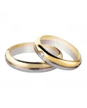 Fede Oro Bianco e Giallo