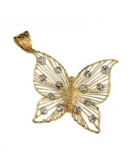 Ciondolo Oro Farfalla