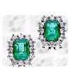 Earrings with Emeralds